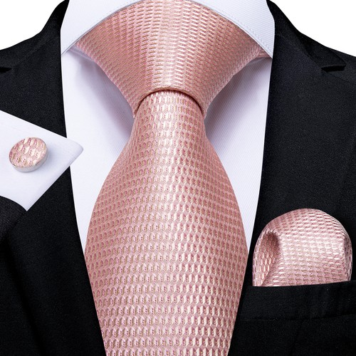 Men's Tie Silk Classic Wedding Necktie and Pocket Square Cufflinks Set Paisley - Picture 233 of 254
