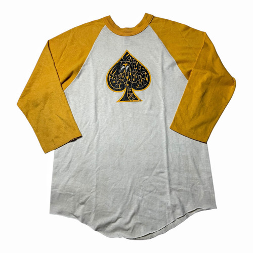 Vintage 90s Raglan Shirt Mooneyes Equipment Racing Big Logo The Psychedelic Love - Picture 1 of 14