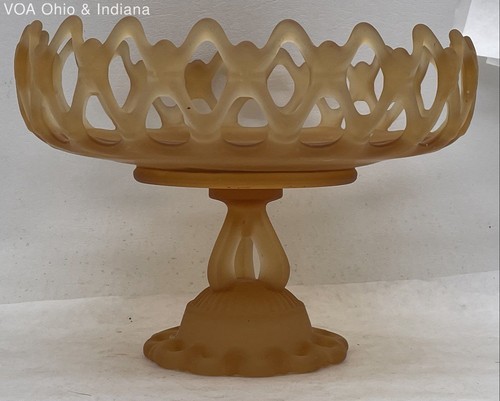 Vtg Westmoreland Doric Lace Bowl Candlesticks Holder & Plate Satin Milk Glass - Picture 7 of 11