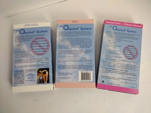 Lot of 3 Jill R Johnson Oxycise Introduction Easy Work Out -Level One -VHS Tapes - Picture 2 of 6