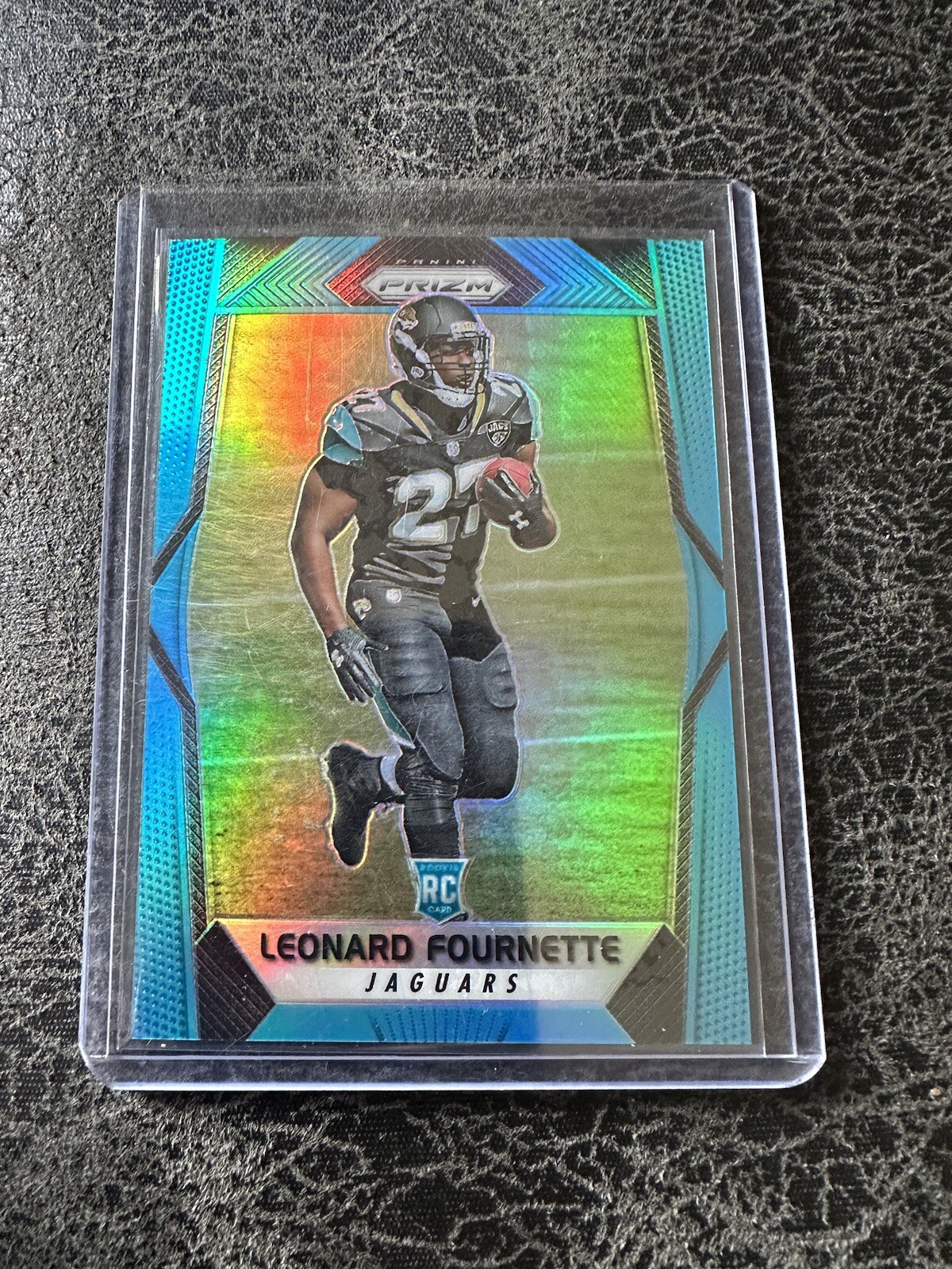 2017 Leonard Fournette Panini Prizm Light Blue Prizm RC 008/199