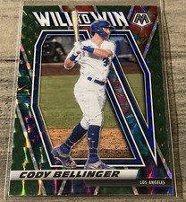 2021 Panini Mosaic Will to Win Green Mosaic Prizm SP Cody Bellinger #WTW1