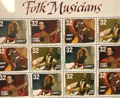 1997 FOLK MUSICIANS ~ 32¢ USPS STAMP SHEET #446115 SEALED - Picture 2 of 3