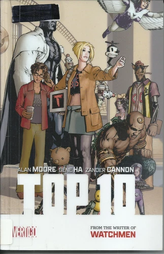 Top 10 (DC Comics, June 2015)  by Alan Moore...Laminated Ex-Library Paperback