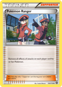 1x Pokemon Ranger 104/114  XY Steam Siege Pokemon TCG Card NM