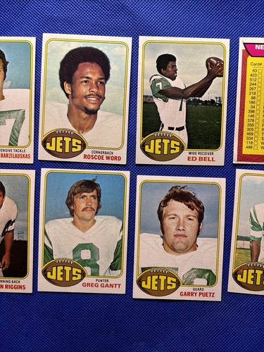 1976 Topps Football New York Jets Complete Team Set (18) Clean Sharp - Picture 7 of 10