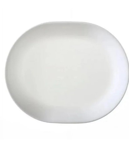 Corelle 12.25" Serving Platter | Classic Winter Frost White | Triple-Layer Glass - Picture 1 of 3
