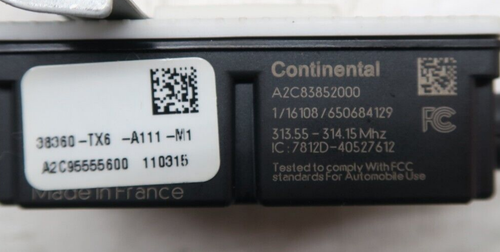 2016-2018 Acura ILX OEM Smart Roof Unit Control Module 38360-TX6-A111 - Picture 6 of 7