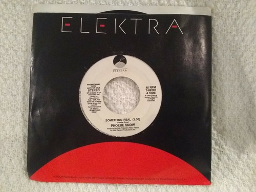 1989 45 RPM Elektra 69290 Phoebe Snow "Something Real" Promotional Copy - Picture 5 of 6