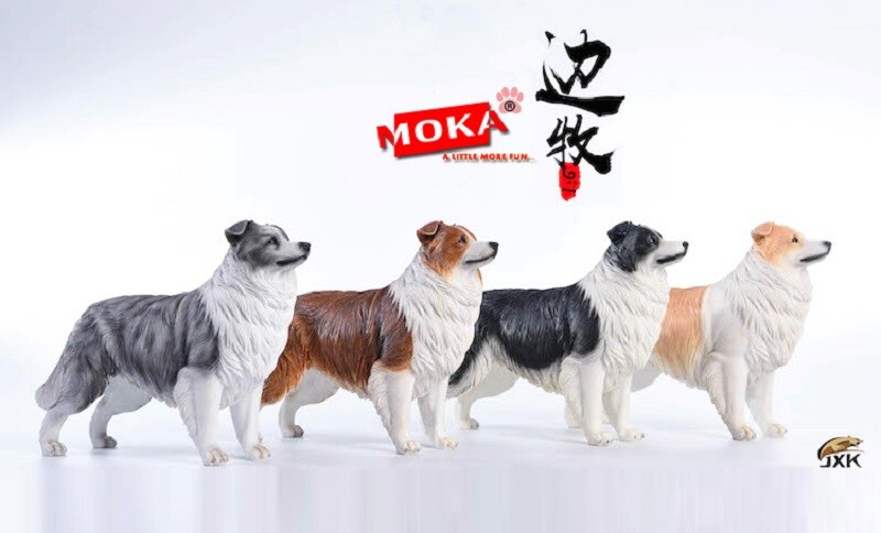 Mukia 1 6th Escala Modelo Border Collies, Perro Animales de Juguete Figura De Colección Mukia 1 6th Escala Modelo Border Collies, Perro Animales de Juguete Figura De Colección