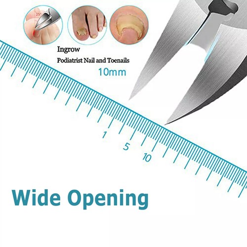 Podiatrist Toenail Clippers Nail Clippers for Thick Ingrown Toenails Super Sharp - Picture 3 of 10
