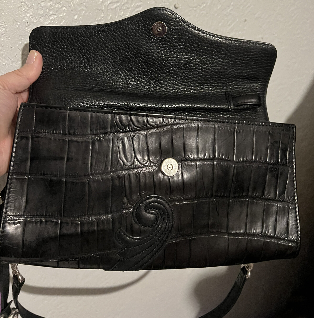 PONY Borsa a mano robusta BRIGHTON SIREN in pelle accentata 3D cerniera NON COPIARE!