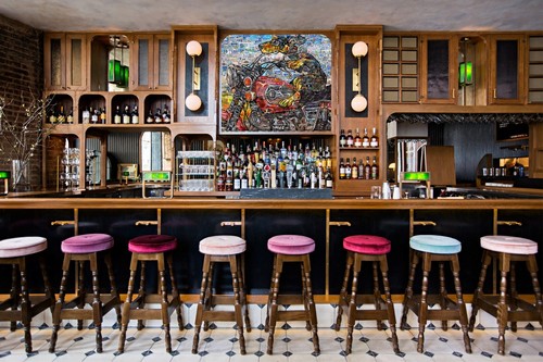 Art Collage Poster Harley Riding Dog Made Out Of Motorcycles License Plates - Picture 4 of 7