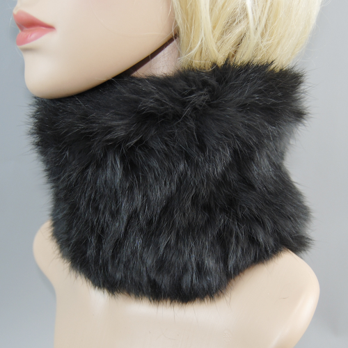 New Women Real Rabbit Fur Scarf Good Elastic Knit Headbands Knitted Fur Scarves - Picture 83 of 84