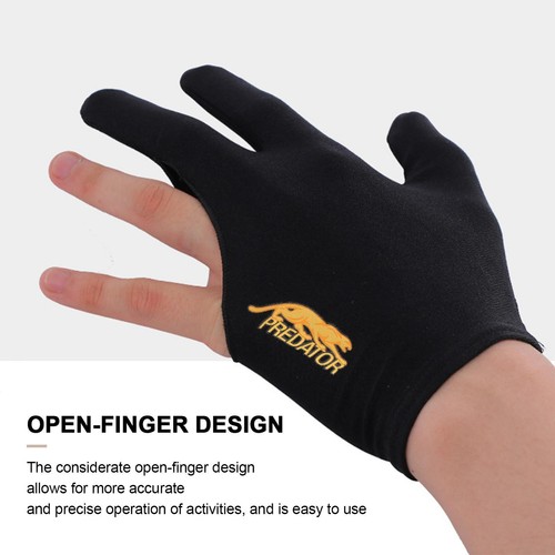 2pcs 3 Fingers Billiard Gloves Left Hand Snooker Glove Pool Professional Glove - Picture 5 of 9