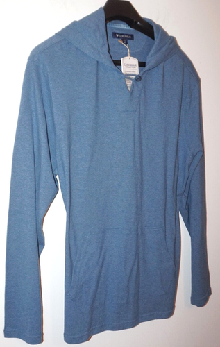 Daniel Cremieux Hombres Sudadera con Capucha XXL Azul Jaspeado con Bolsillos Nueva con Etiquetas - Imagen 3 de 6