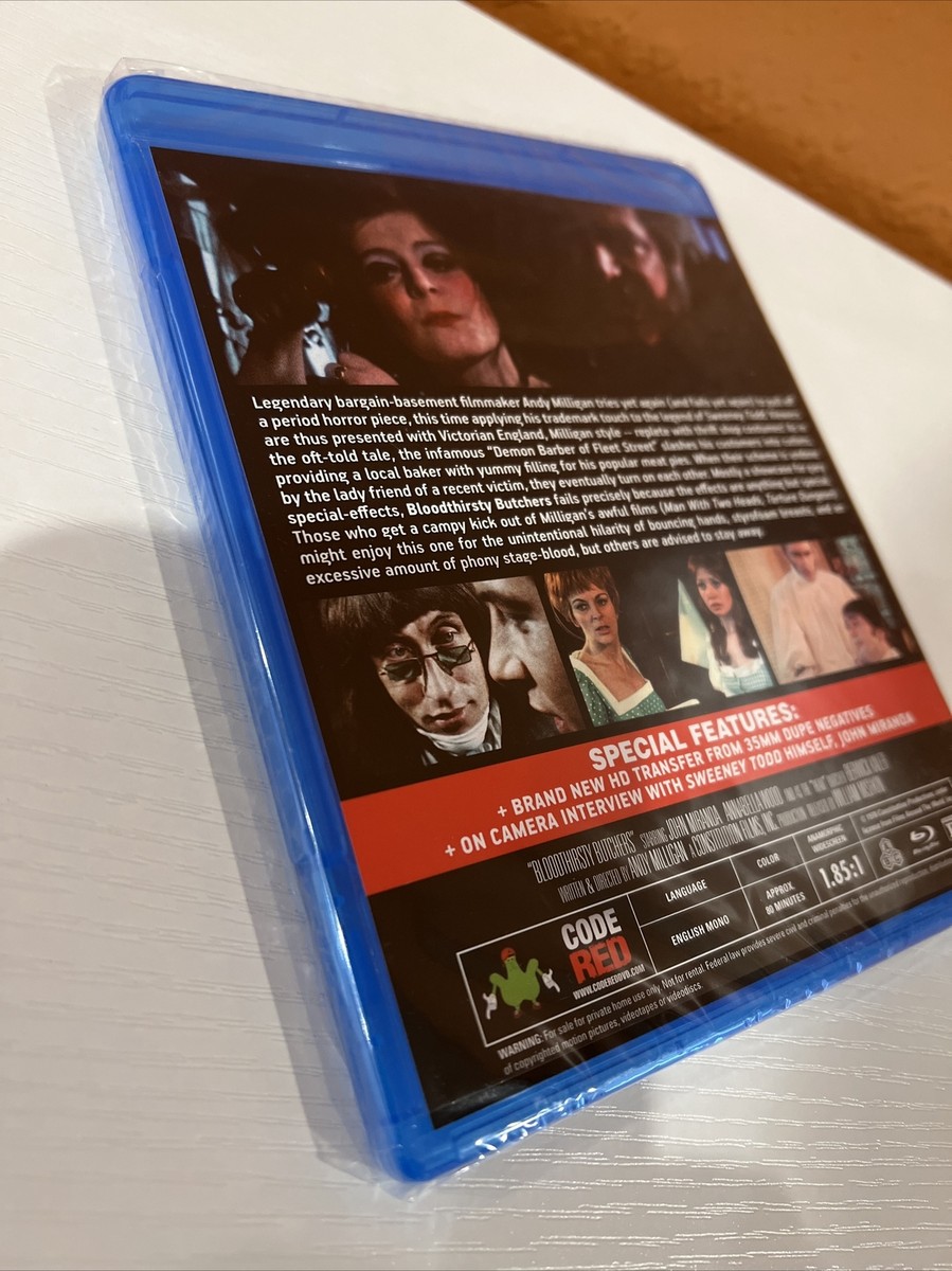 BLOODTHIRSTY BUTCHERS (1970) BLU-RAY CODE RED BRAND NEW OOP RARE
