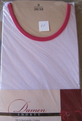 Damen Shorty Schlafanzug Kurzarm rosa oder hellblau Baumwolle Gr. S, M NEU!!! - Picture 5 of 5
