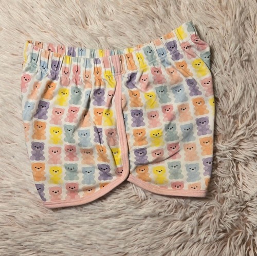 James & Lottie Be Elizabeth Pastel Gummy Bear Print Lounge Shorts Pima Cotton 8 - Picture 2 of 9