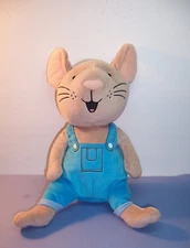 KOHL'S CARES  If You Give A Mouse A Cookie - Plush Animal 12" Blue Overalls -EUC