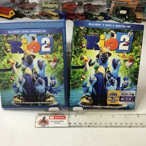 Rio 2 (Blu-ray/DVD/Digital HD Code, 2014, 2-Disc Set) Brand New Sealed w/ Sleeve - Picture 1 of 6