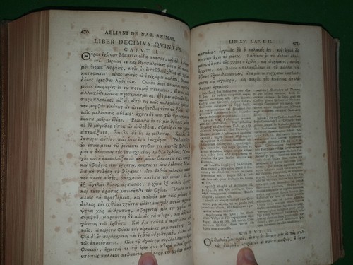 1784 AELIANI DE NATURA ANIMALIUM LIBRI XVII AELIAN'S NATURE OF ANIMALS Aelian - Picture 7 of 13