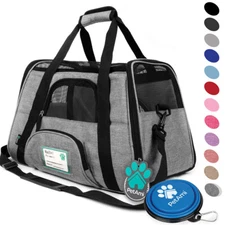 Pet Carrier Bag Travel Case Airline Approved Soft Sided Comfort Bag for Cat Dog