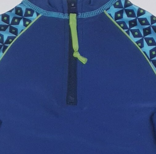 NEW CANCER COUNCIL Size 00 BLUE RASH VEST baby boy Swimwear 36 months