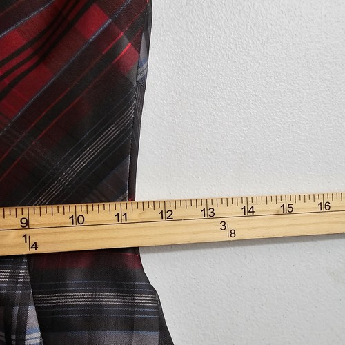 NWT Brooks Brothers Dress Size 0 PETITE Tartan Jacquard Black Red Pleated $398 - Picture 15 of 18