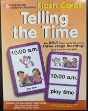 McGraw-Hill Telling Time Flash Cards 2001 New In Box, Sealed