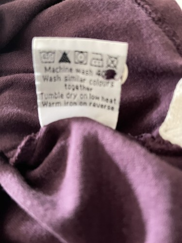 Mini Boden Shirt Boys 7 8 Collared Purple Plum Gray Long Sleeve Applique - Picture 7 of 7