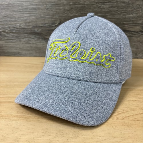 Titleist Mütze Cap Fitted S/M blau grün meliert Schrift Golf Performance