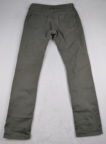 Flint And Tinder Slim Fit Pants Mens 30/32 Green/Gray Twill Chino Stretch - Picture 10 of 11
