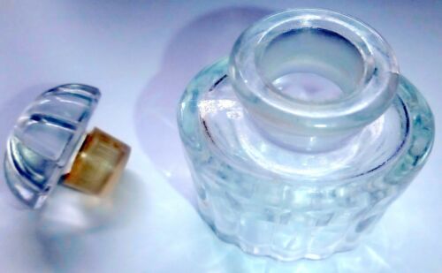 8 Cut Glass Perfume Bottles With Stoppers Crystal Lot Lead - Picture 11 of 12