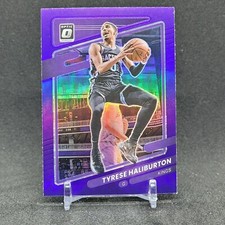 Tyrese Haliburton 2021-22 Panini Donruss Optic Purple Prizm #38