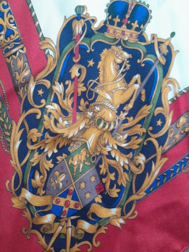 Vintage Echo Japan 100% Silk Scarf 30" EUC No Tag - Picture 7 of 12