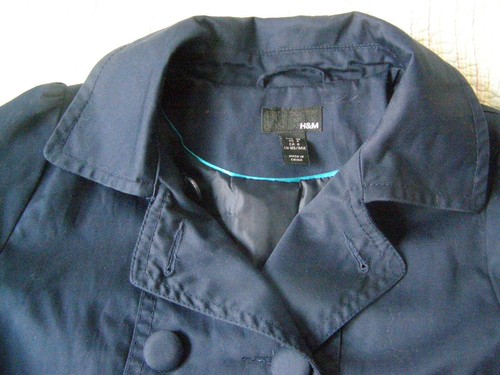 H&M Freizeit Frühling Übergangs Mantel DunkelBlau Gr. 36 , w.NEU - Bild 9 von 11