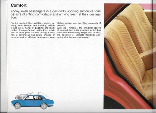 1973 Alfa Romeo Alfetta car brochure - Picture 16 of 24