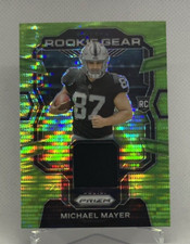 2023 Panini Prizm Rookie Gear Prizms Neon Green Pulsar #19 Michael Mayer
