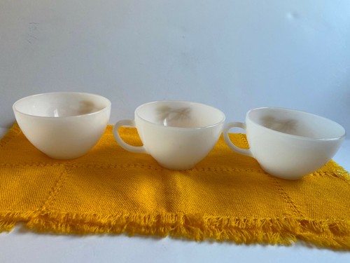 Vaso de leche vintage para horno Fire King con tazas de diseño de trigo. ¡Muy clásico! - Imagen 2 de 7
