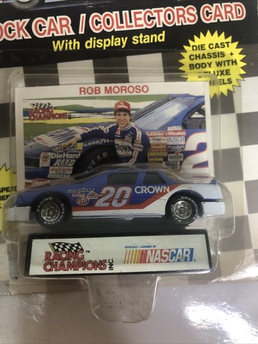 1989 racing champions 1/64 StockCar NASCAR Rob Moroso with card and stand - Picture 3 of 3