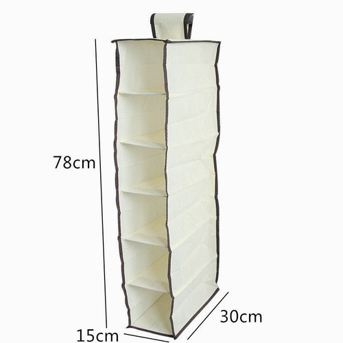 Clothes Hanging Organiser Bag Storage Wardrobe Hangbag Hanger Closet Shoes - Picture 14 of 15