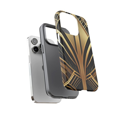 Gold Gatsby Art Deco Phone Black Case iPhone 16 15 14  Galaxy S25  S24 S23 S22  - 第 74/241 張圖片