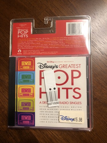 Disney's Greatest Pop Hits [Blister] by Disney (CD, Sep-1998, Walt Disney) New! - Foto 3 di 4