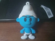 Smurfs Series 1 Figural Bag Clip 3 Inch Grouchy Smurf