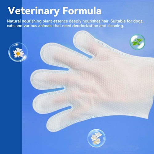PAQUETE DE 6 PIEZAS toallitas de limpieza guantes para perros y gatos toallitas de aseo de mascotas sin enjuague - Imagen 25 de 97