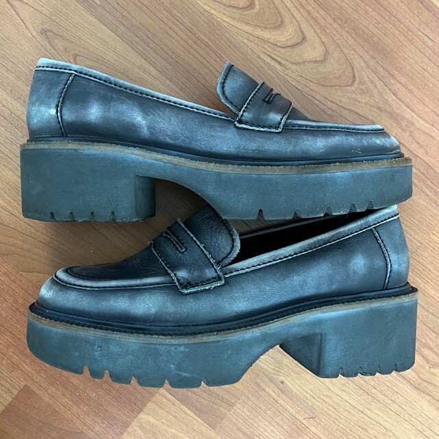 Free People Decker Platform size 39 Grunge Chunky Shoe eBay