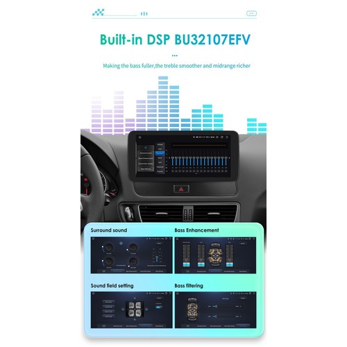 10.33" 8+128GB Para Audi Q5 MMI 2009-2016 Android WIFI Carplay Coche Estéreo GPS DSP - Imagen 14 de 19
