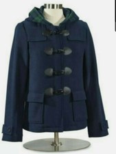 Northstyle Classic Hooded Peacoat Autumn Jacket Toggle Closure Plus 3x