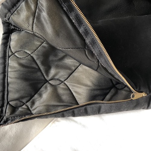Polar King By Key Black Overall Quilted Duck Canvas Bibs Youth Size Med - Picture 2 of 7
